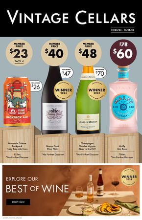 Liquor offers in Mount Nathan QLD | Vintage Cellars in Vintage Cellars | 01/05/2024 - 14/05/2024