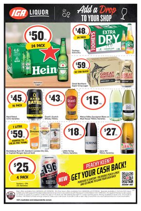 Liquor offers in Leongatha VIC | Weekly Specials in IGA Liquor | 24/04/2024 - 30/04/2024