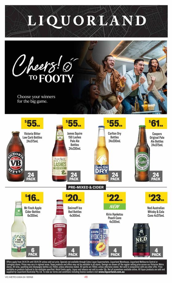 Liquorland catalogue in Swan Hill VIC | Weekly Specials | 24/04/2024 - 30/04/2024