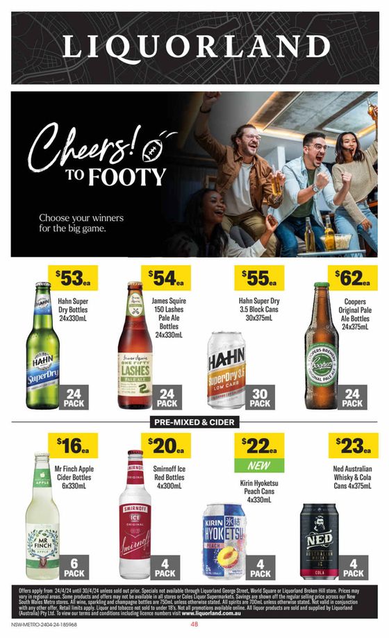 Liquorland catalogue in Bowral NSW | Weekly Specials | 24/04/2024 - 30/04/2024