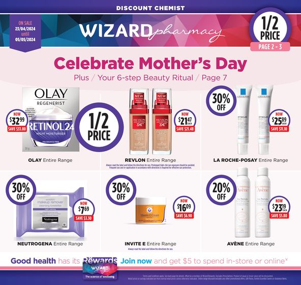 Wizard Pharmacy catalogue in Geraldton WA | Celebrate Mother's Day | 24/04/2024 - 05/05/2024