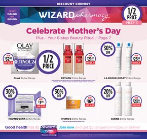 Health & Beauty offers in Pinjarra WA | Celebrate Mother's Day in Wizard Pharmacy | 24/04/2024 - 05/05/2024