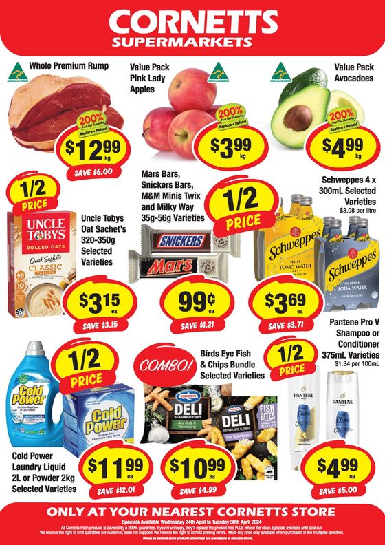 CORNETTS catalogue in Townsville QLD | Weekly Specials | 24/04/2024 - 30/04/2024