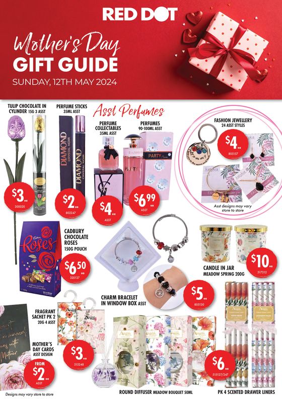 Red Dot catalogue in Baldivis WA | Mother’s Day Gift Guide | 26/04/2024 - 12/05/2024