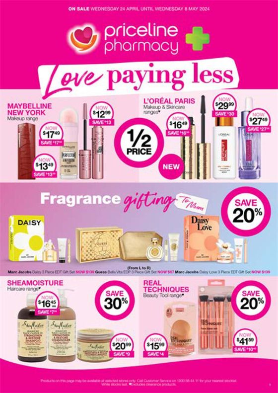 Priceline catalogue in Brisbane QLD | Love Paying Less | 26/04/2024 - 08/05/2024