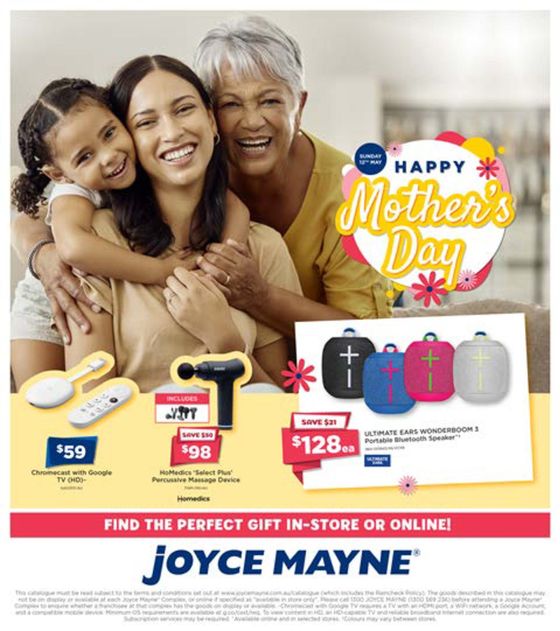 Joyce Mayne catalogue in Sunshine Coast QLD | Happy Mother's Day | 26/04/2024 - 12/05/2024