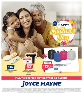 Electronics & Office offers in Mooloolah QLD | Happy Mother's Day in Joyce Mayne | 26/04/2024 - 12/05/2024