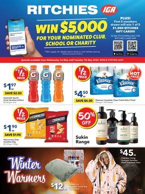 Groceries offers in Boonah QLD | Ritchies 01/05 in Ritchies | 01/05/2024 - 07/05/2024