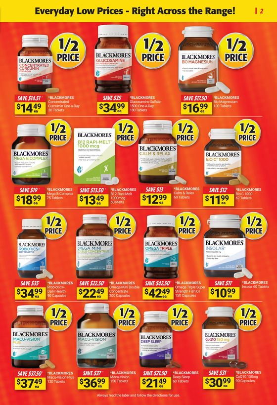 Cincotta Chemist catalogue in Wollongong NSW | ½ Price Vitamins Extra | 30/04/2024 - 27/05/2024