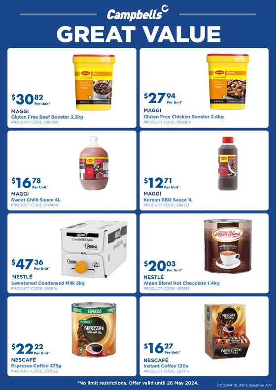Campbells catalogue in Geelong VIC | Great Value Flyer | 29/04/2024 - 26/05/2024
