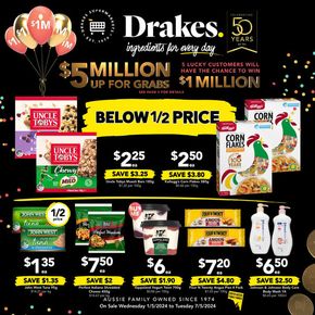 Groceries offers in Aldinga SA | Drakes 01/05 in Drakes | 01/05/2024 - 07/05/2024