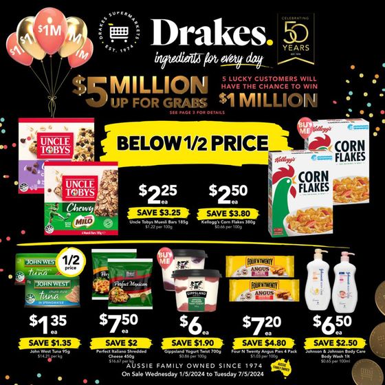 Drakes catalogue in Bayside QLD | Drakes 01/05 | 01/05/2024 - 07/05/2024