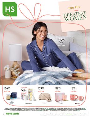 Department Stores offers in Geelong VIC | For The Greatest Women in Harris Scarfe | 29/04/2024 - 12/05/2024