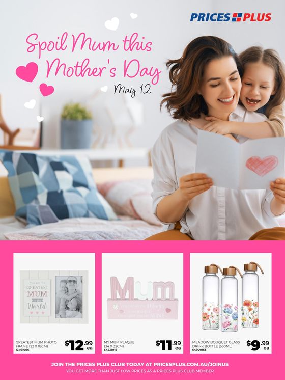 Prices Plus catalogue in Ingham QLD | Spoil Mum This Mother's Day | 29/04/2024 - 12/05/2024