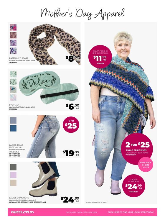 Prices Plus catalogue in Bongaree QLD | Spoil Mum This Mother's Day | 29/04/2024 - 12/05/2024