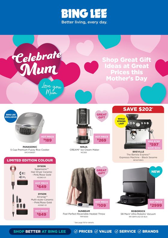 Bing Lee catalogue in Shellharbour NSW | Celebrate Mum | 29/04/2024 - 12/05/2024