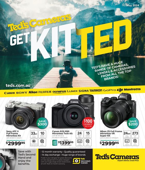 Ted's Cameras catalogue in Adelaide SA | May 2024 Catalogue | 29/04/2024 - 02/06/2024