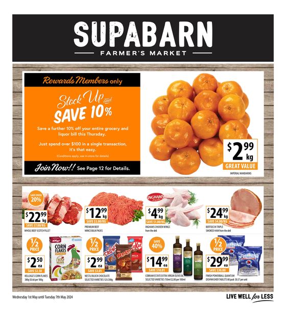 Supabarn catalogue in Hall ACT | Weekly Specials - 01/05 | 01/05/2024 - 07/05/2024