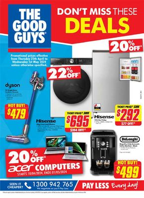 The Good Guys catalogue in Sunshine Coast QLD | Don't Miss These Deals | 29/04/2024 - 01/05/2024