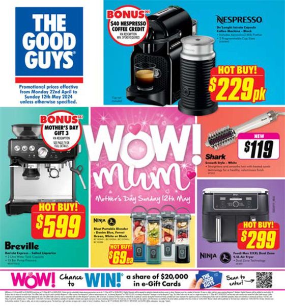The Good Guys catalogue in Moonee Valley VIC | Wow! Mum | 29/04/2024 - 12/05/2024
