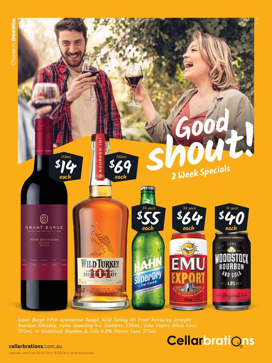 Cellarbrations catalogue in Palmerston City NT | Good Shout! 06/05 | 06/05/2024 - 19/05/2024