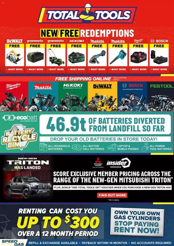 Total Tools catalogue in Morayfield QLD | New Free Redemptions | 30/04/2024 - 08/06/2024