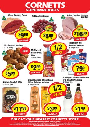 Groceries offers in Ravenshoe QLD | Weekly Specials in CORNETTS | 01/05/2024 - 07/05/2024