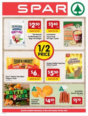 Groceries offers in Bangalow NSW | Spar 02/05 in SPAR | 02/05/2024 - 07/05/2024