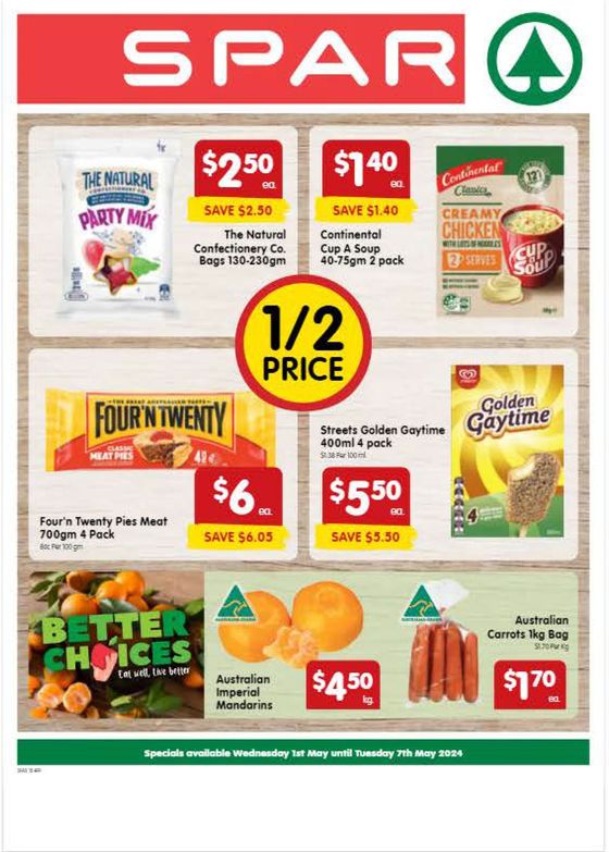 SPAR catalogue in Toowoomba QLD | Spar 02/05 | 02/05/2024 - 07/05/2024