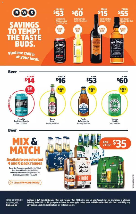 BWS catalogue in Blacktown NSW | Weekly Specials  | 01/05/2024 - 07/05/2024