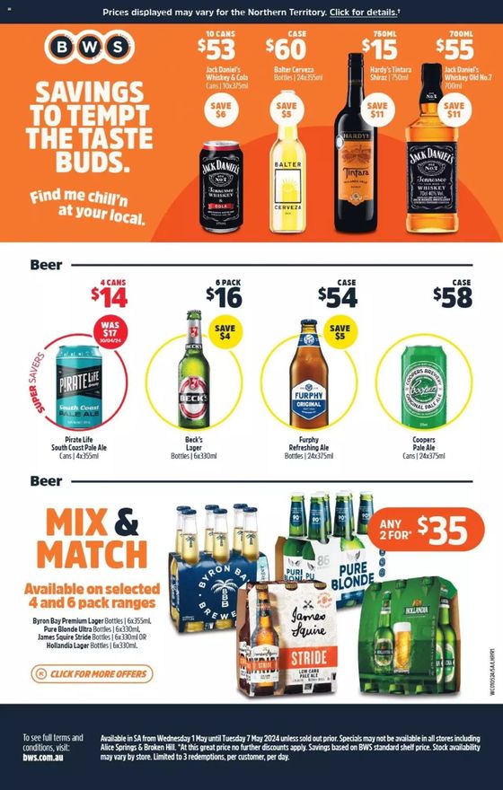 BWS catalogue in Enfield VIC | Weekly Specials | 01/05/2024 - 07/05/2024