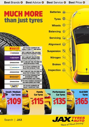 Hardware & Auto offers in Wingham NSW | May 2024 in JAX Tyres | 01/05/2024 - 31/05/2024
