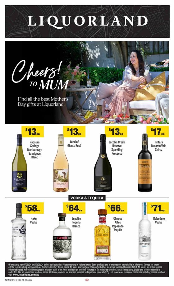 Liquorland catalogue in Palmerston City NT | Weekly Specials | 02/05/2024 - 07/05/2024
