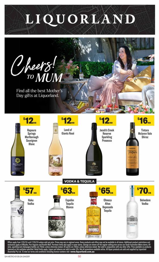 Liquorland catalogue in Mullaquana SA | Weekly Specials | 02/05/2024 - 07/05/2024
