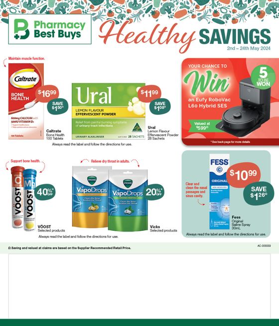 Pharmacy Best Buys catalogue in Beverley WA | Healthy Savings | 02/05/2024 - 24/05/2024