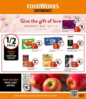Groceries offers in Red Cliffs VIC | Picks Of The Week in Foodworks | 08/05/2024 - 14/05/2024
