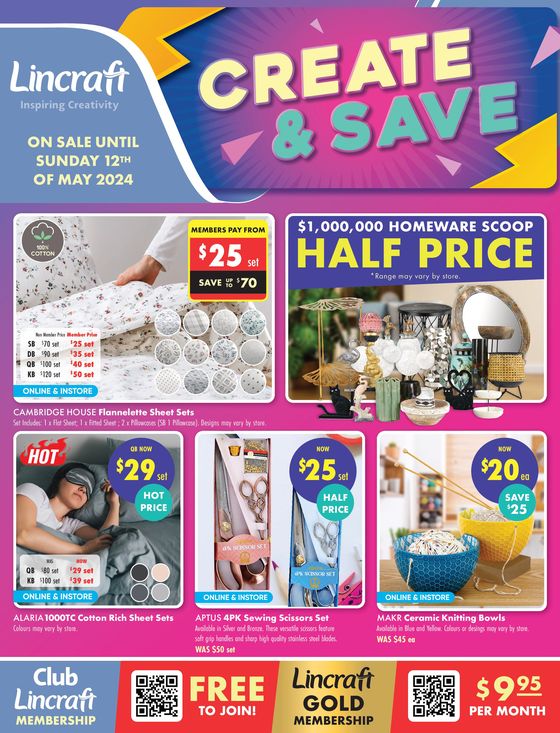 Lincraft catalogue in Armidale NSW | Create & Save | 02/05/2024 - 12/05/2024