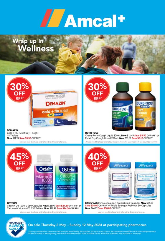 Amcal catalogue in Glen Eira VIC | Wrap Up In Wellness | 02/05/2024 - 12/05/2024