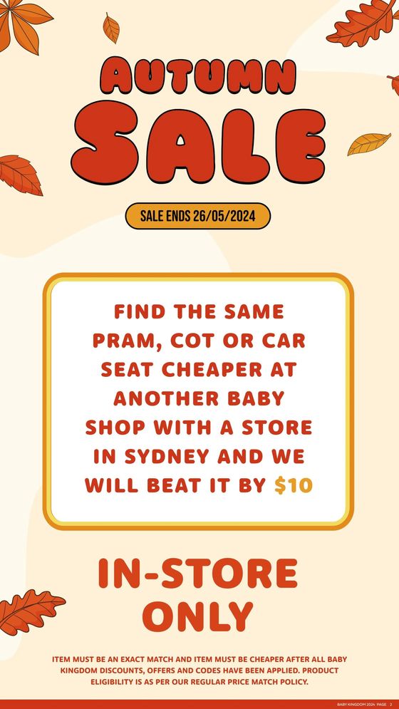 Baby Kingdom catalogue in Bankstown NSW | Autumn Sale | 02/05/2024 - 26/05/2024
