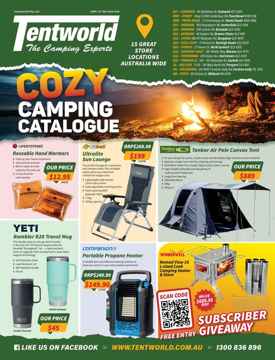 Tentworld catalogue in Samford Village QLD | Cozy Camping Catalogue | 02/05/2024 - 30/05/2024