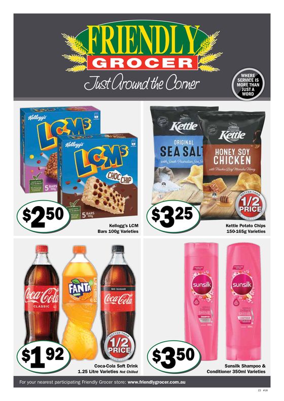 Friendly Grocer catalogue in Huskisson NSW | Just Around The Corner | 02/05/2024 - 07/05/2024