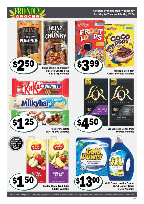 Friendly Grocer catalogue in Redcliffe City QLD | Just Around The Corner | 02/05/2024 - 07/05/2024