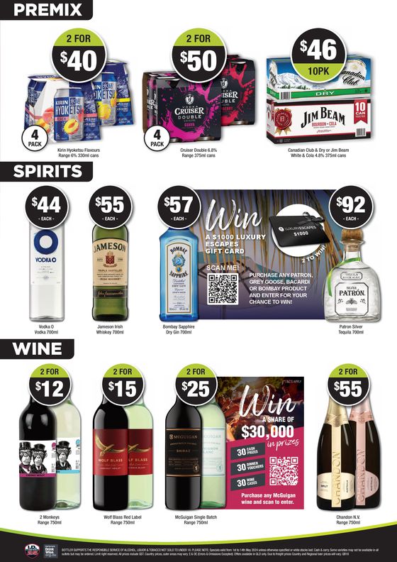 Bottler catalogue in Ingham QLD | Your Local Liquor Specialist | 02/05/2024 - 14/05/2024