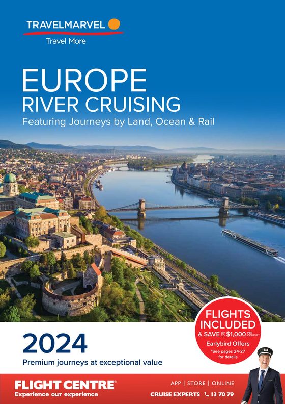 Flight Centre catalogue in Warwick QLD | Travelmarvel Europe River Cruising 2024 | 03/05/2024 - 31/12/2024