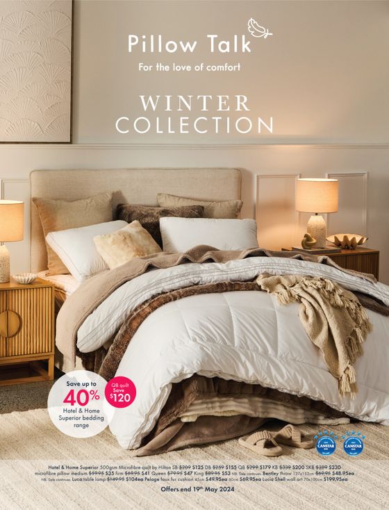 Pillow Talk catalogue in Toowoomba QLD | Winter Collection Catalogue | 03/05/2024 - 19/05/2024