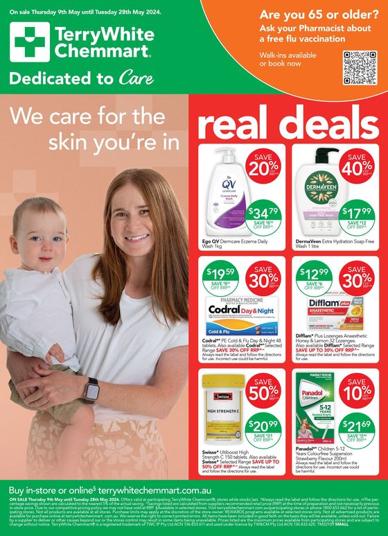 TerryWhite Chemmart catalogue in Eildon VIC | Real Deals On Your Favourite Brands | 09/05/2024 - 28/05/2024