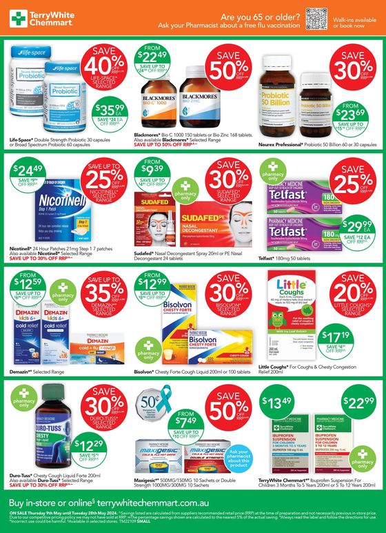 TerryWhite Chemmart catalogue in Randwick NSW | Real Deals On Your Favourite Brands | 09/05/2024 - 28/05/2024