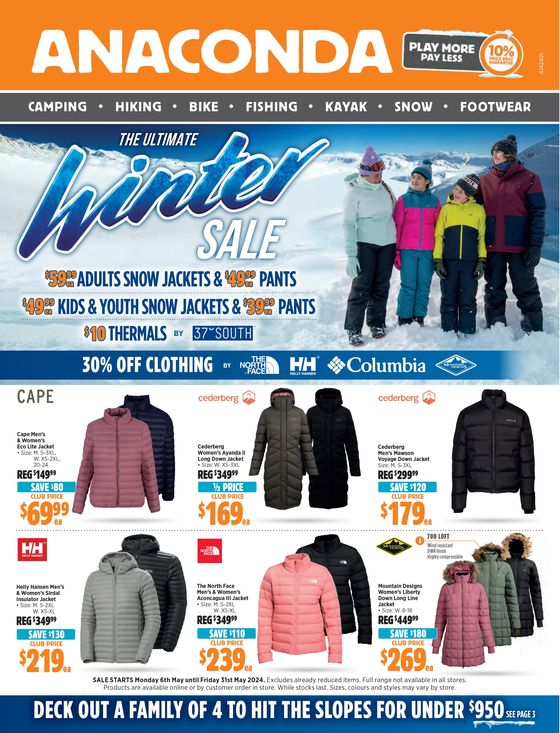 Anaconda catalogue in Broadway NSW | The Ultimate Winter Sale | 06/05/2024 - 31/05/2024