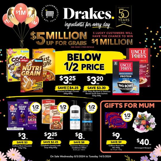 Drakes catalogue in Calliope QLD | Drakes 08/05 | 08/05/2024 - 14/05/2024