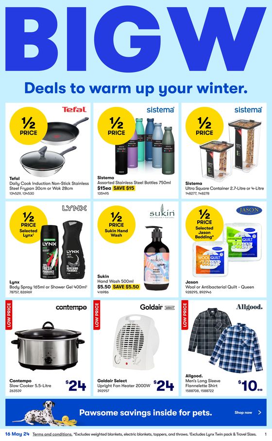 BIG W catalogue in Wonga Park VIC | Deals To Warm Up Your Winter. | 16/05/2024 - 29/05/2024